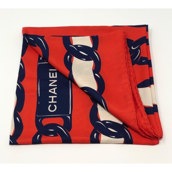 Chanel silk square scarf - Picture 3 of 4